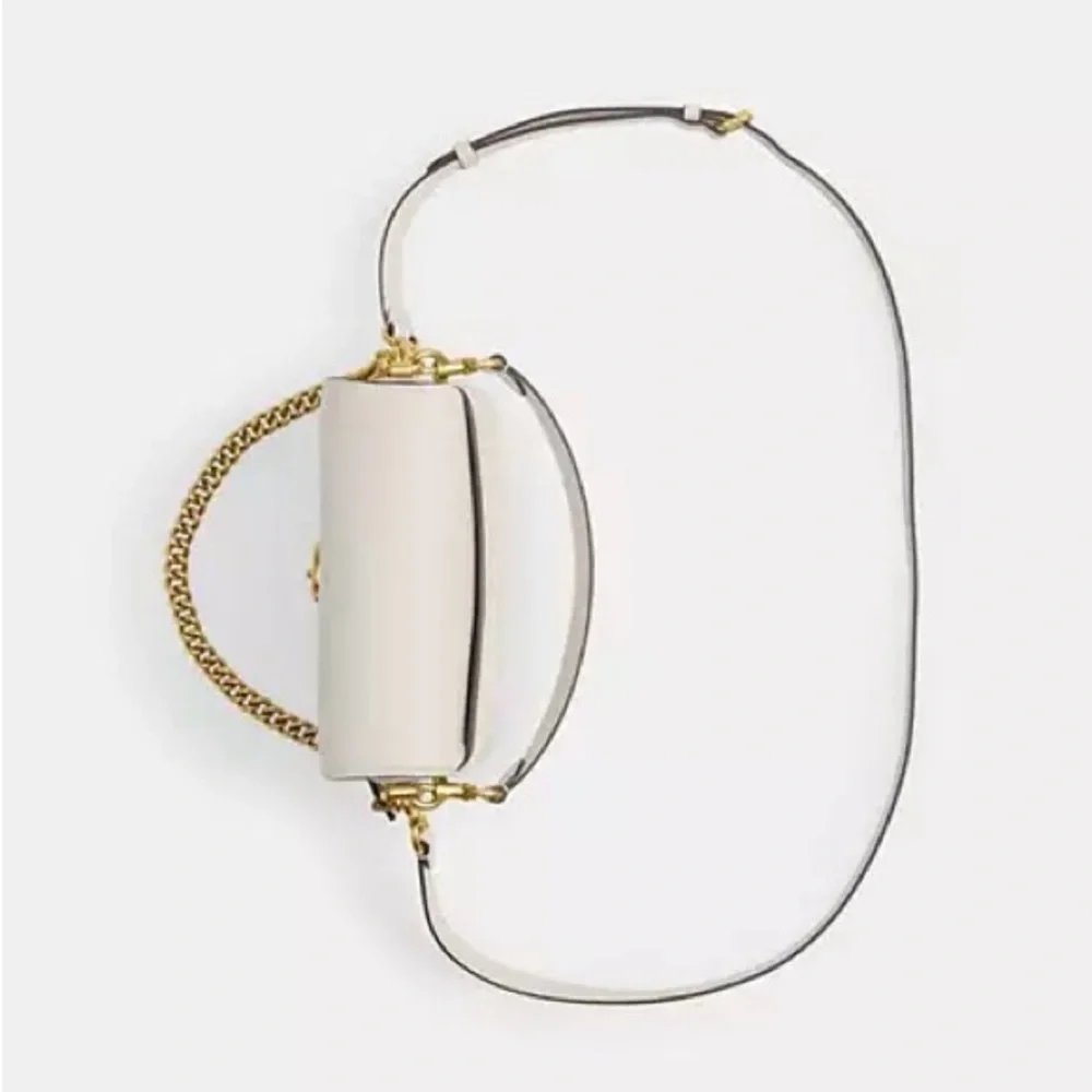 Coach Women’s Cassie 19 Pebble Leather Crossbody - Chalk - Picture 5 of 14